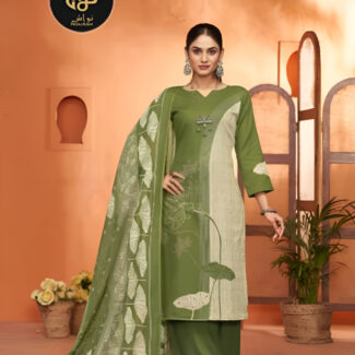 3PC UNSTITCHED LAWN WITH COTTON DUPATTA