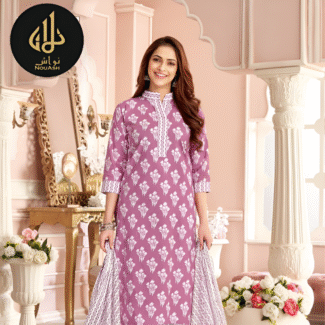 PINK 3PC UNSTITCHED COTTON WITH COTTON DUPATTA