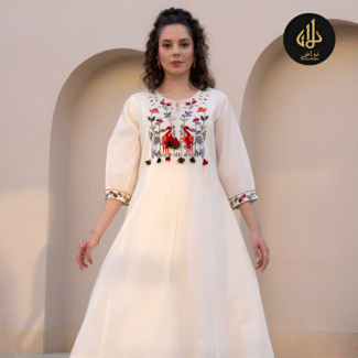 PLAIN WHITE 2 PC COTTON KURTI