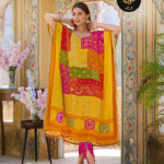 YELLOW 2PC STITCHED KAFTAN (CREPE)