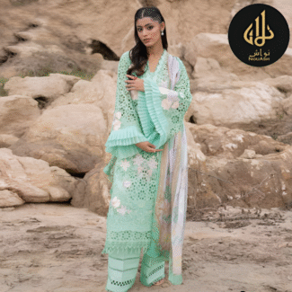 3PC STITCHED COTTON WITH COTTON DUPATTA