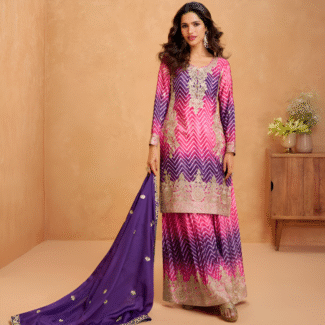 3PC STITCHED DESIGNER WEAR CHINON