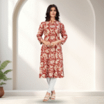 BROWN 1 PC KURTI SET